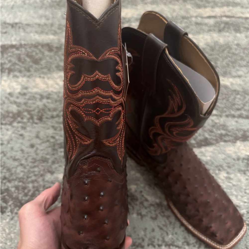 Soto Boots Men's Leather Western Boots Size 11 - Picture 3 of 6